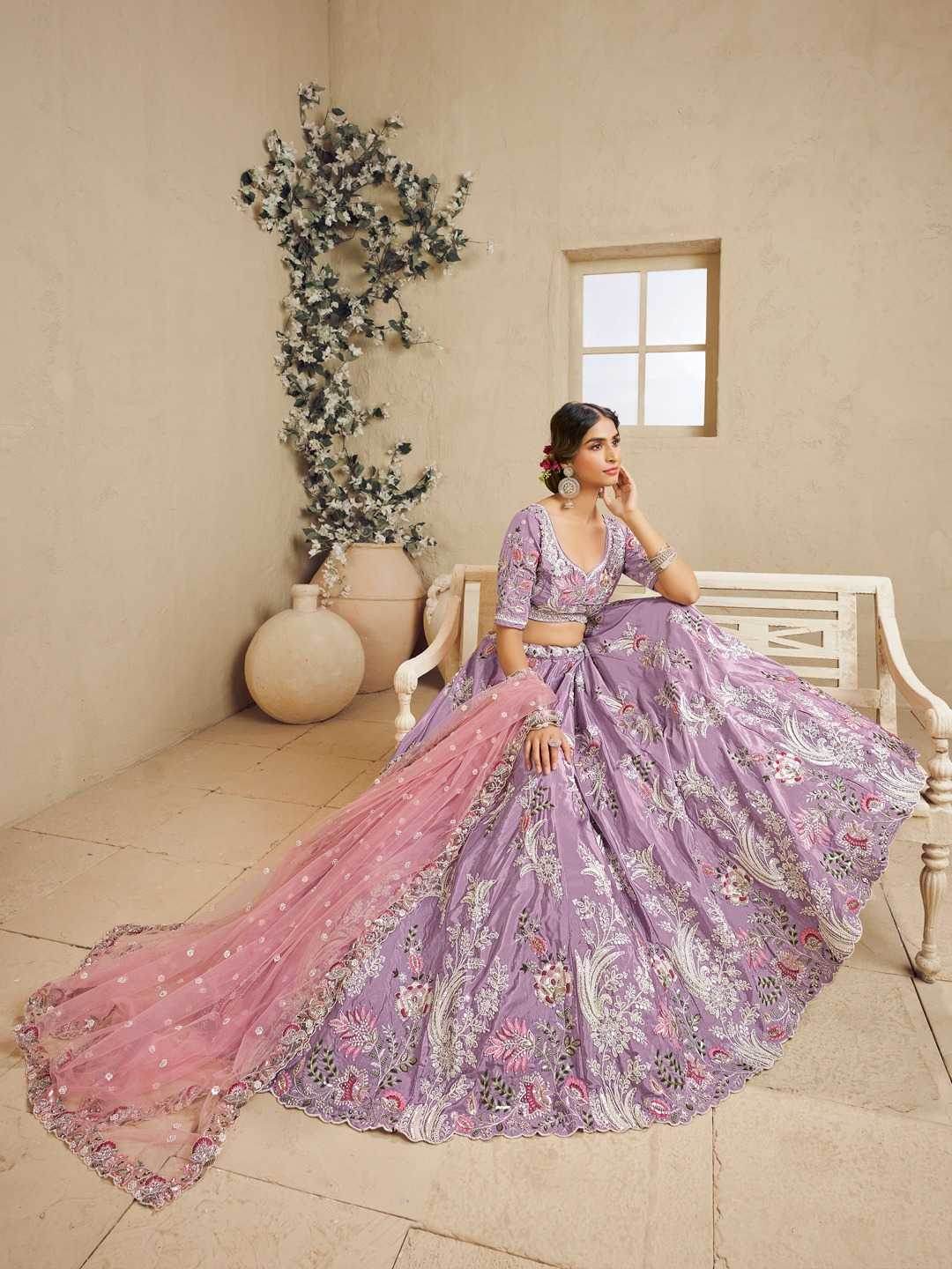Satin Silk Lehenga - MYLUXURY LANE ENTERPRISE
